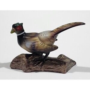 Vintage Enesco Ring Necked Pheasant Figurine Ceramic Porcelain